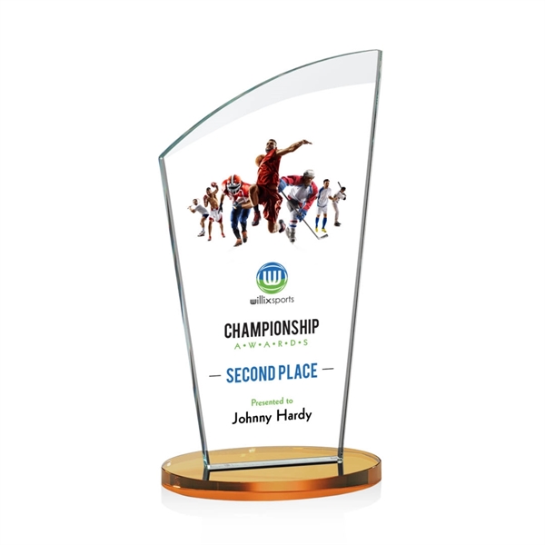 This fabulous starfire award features an arched beveled top and oval... from ASI 84592 St Regis Group / St Regis