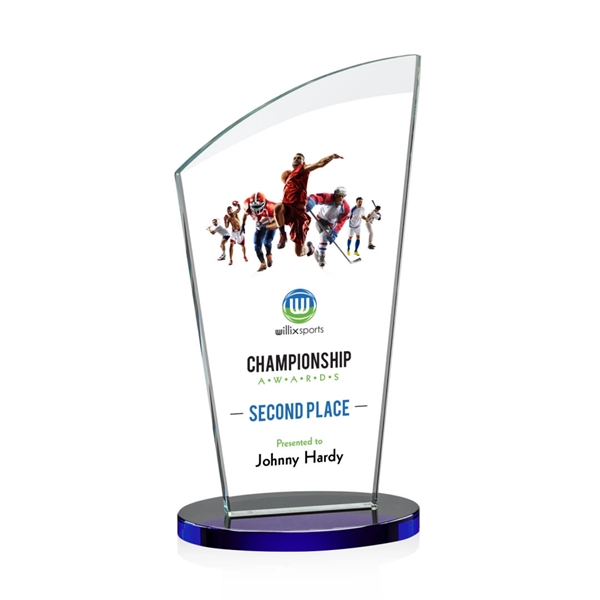 This fabulous starfire award features an arched beveled top and oval... from ASI 84592 St Regis Group / St Regis