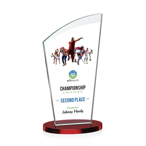 This fabulous starfire award features an arched beveled top and oval... from ASI 84592 St Regis Group / St Regis