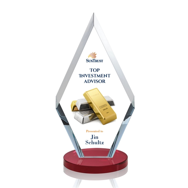 This simple yet elegant starfire diamond award features deep interchanging bevels... from ASI 84592 St Regis Group / St Regis