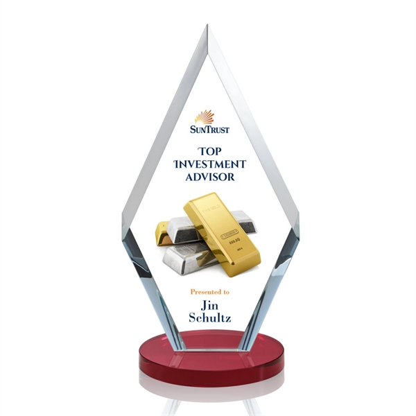 This simple yet elegant starfire diamond award features deep interchanging bevels... from ASI 84592 St Regis Group / St Regis