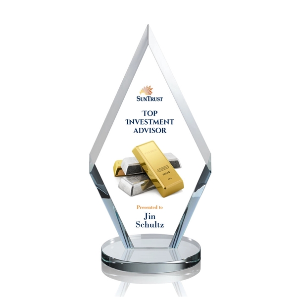 This simple yet elegant starfire diamond award features deep interchanging bevels... from ASI 84592 St Regis Group / St Regis