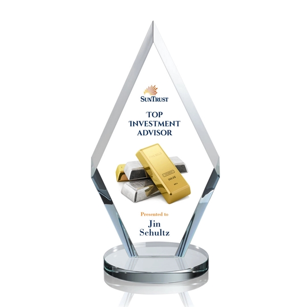 This simple yet elegant starfire diamond award features deep interchanging bevels... from ASI 84592 St Regis Group / St Regis