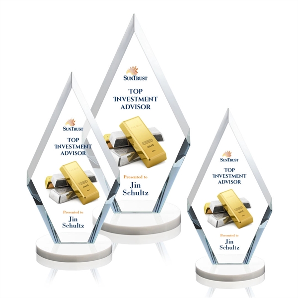 This simple yet elegant starfire diamond award features deep interchanging bevels... from ASI 84592 St Regis Group / St Regis