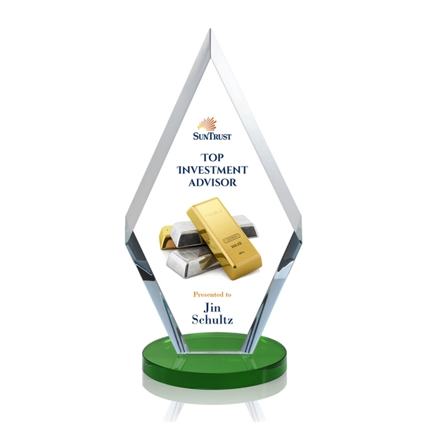 This simple yet elegant starfire diamond award features deep interchanging bevels... from ASI 84592 St Regis Group / St Regis