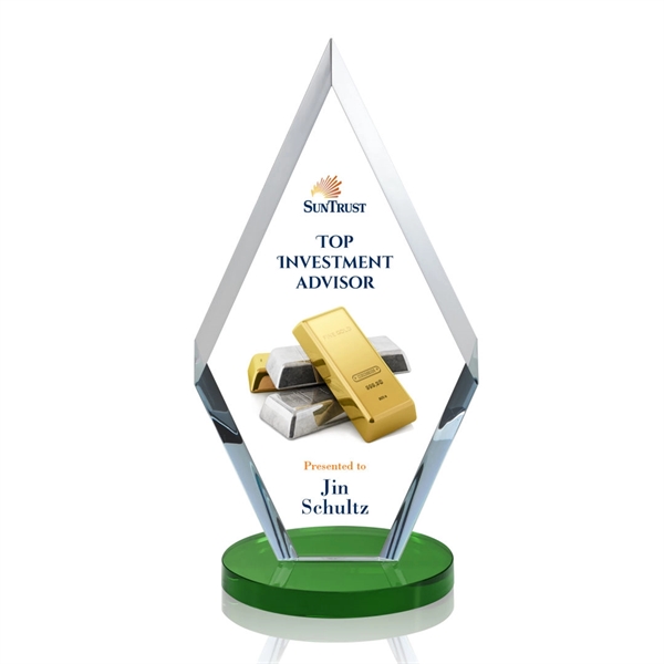 This simple yet elegant starfire diamond award features deep interchanging bevels... from ASI 84592 St Regis Group / St Regis