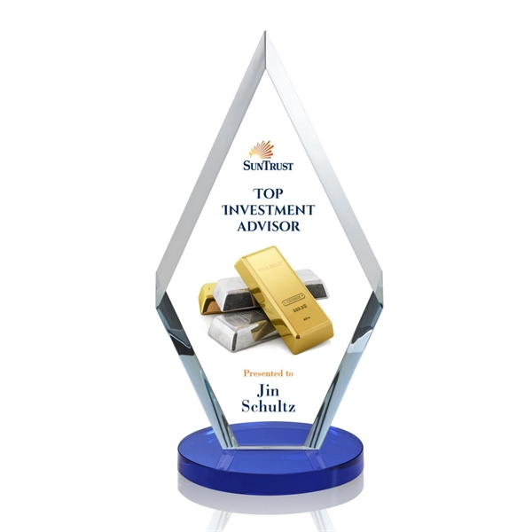 This simple yet elegant starfire diamond award features deep interchanging bevels... from ASI 84592 St Regis Group / St Regis