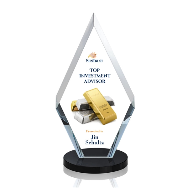 This simple yet elegant starfire diamond award features deep interchanging bevels... from ASI 84592 St Regis Group / St Regis