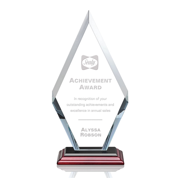 This simple yet elegant starfire diamond award features deep interchanging bevels... from ASI 84592 St Regis Group / St Regis