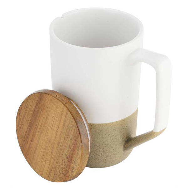 Ceramic Mug with Tea Bag Groove Design... from ASI 34046 Allcasion Travelware Co