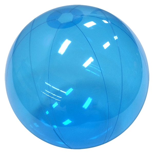Inflatable Translucent Blue Beach Balls, 6", 9", 12", 16" All sizes... from ASI 31977 Adline Industries Inc