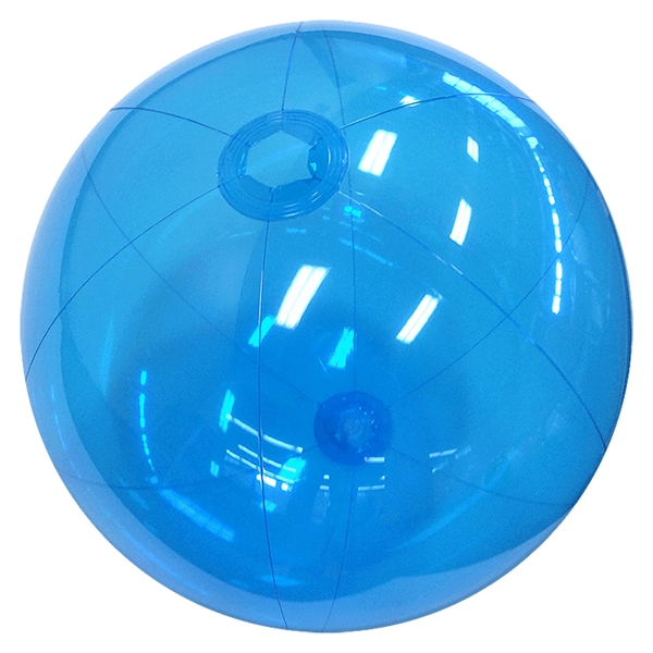 Inflatable Translucent Blue Beach Balls, 6", 9", 12", 16" All sizes... from ASI 31977 Adline Industries Inc