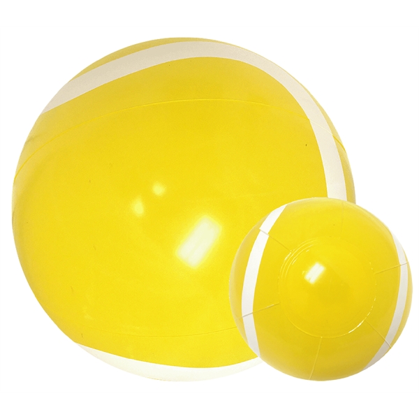 Inflatable tennis ball Beach Ball with white markings, 6" and 16"... from ASI 31977 Adline Industries Inc