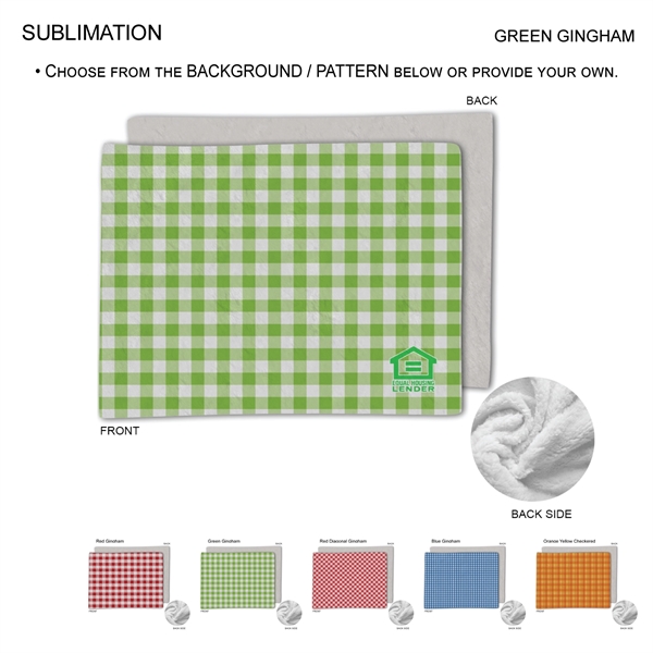 Checkered Blanket in Plush and cozy Mink Flannel Fleece, 50x60, Large... from ASI 53509 FIEL-Fairdeal Import & Export / FIEL