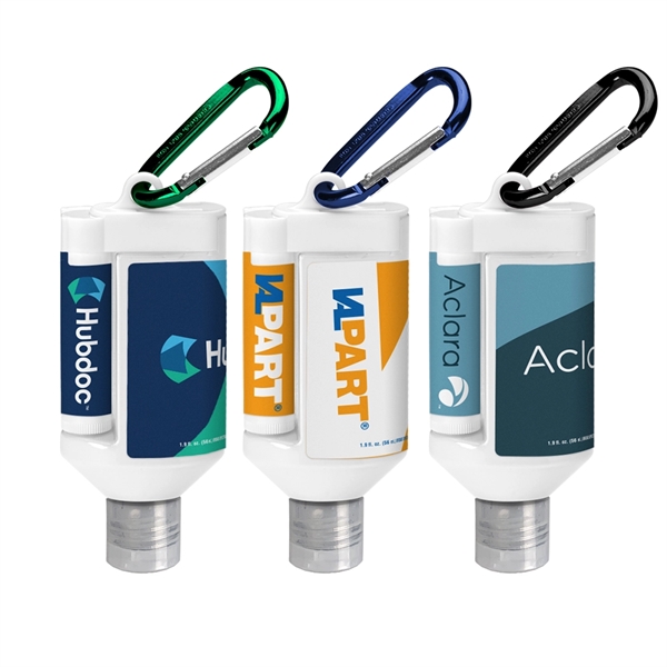 Travel-friendly duo bottle with 1.9 oz. of SPF 30 sunscreen, SPF... from ASI 88060 Snugz/USA Inc / SnugZ USA®