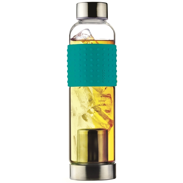 Glass bottle with tea infuser and silicone sleeve.... from ASI 31518 ADNART / Ad-N-Art