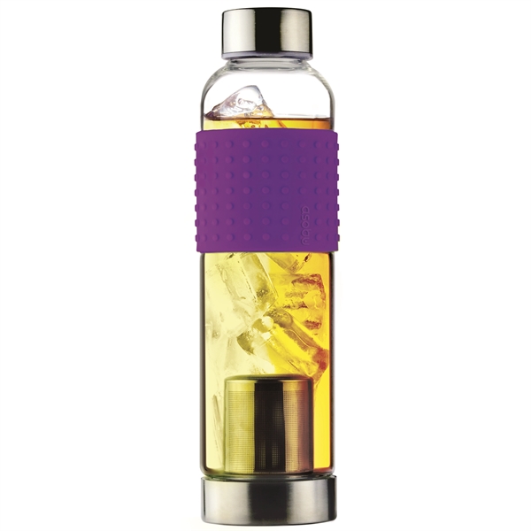 Glass bottle with tea infuser and silicone sleeve.... from ASI 31518 ADNART / Ad-N-Art