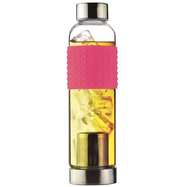 Glass bottle with tea infuser and silicone sleeve.... from ASI 31518 ADNART / Ad-N-Art