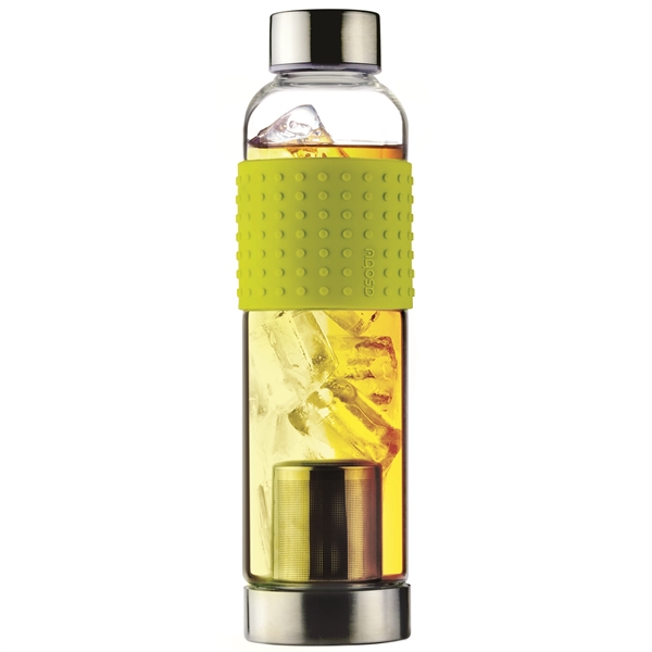 Glass bottle with tea infuser and silicone sleeve.... from ASI 31518 ADNART / Ad-N-Art