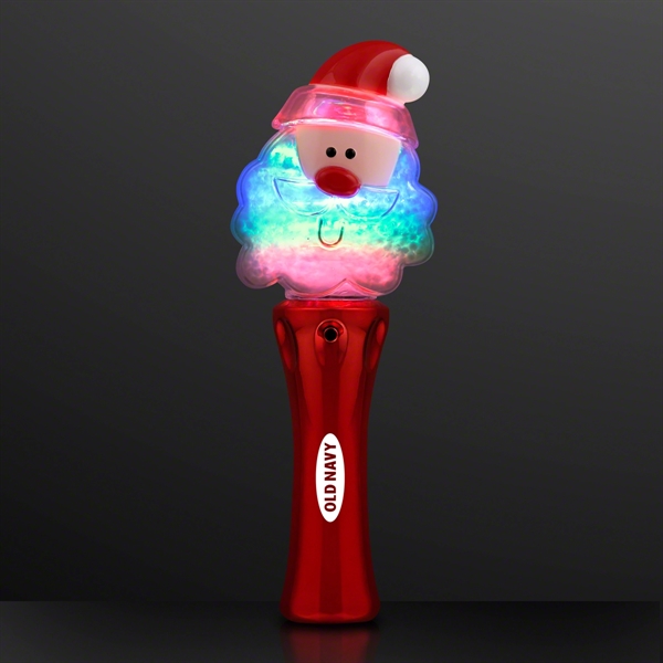 LED Santa Claus Spinning Light Wand; Blank & Imprinted Pricing... from ASI 34194 ALightPromos