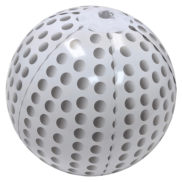 Inflatable white golf balls with gray markings., 6" and 14" ... from ASI 31977 Adline Industries Inc