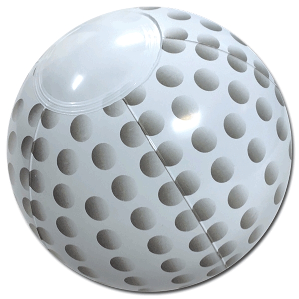 Inflatable white golf balls with gray markings., 6" and 14" ... from ASI 31977 Adline Industries Inc