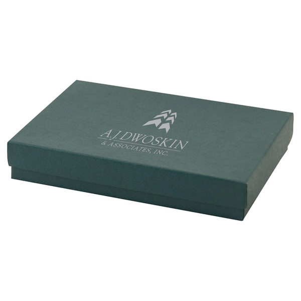 Color tinted kraft jewelry boxes made with rigid white lined board;... from ASI 75731 PWS / Pacific Western Sales/Cater Line