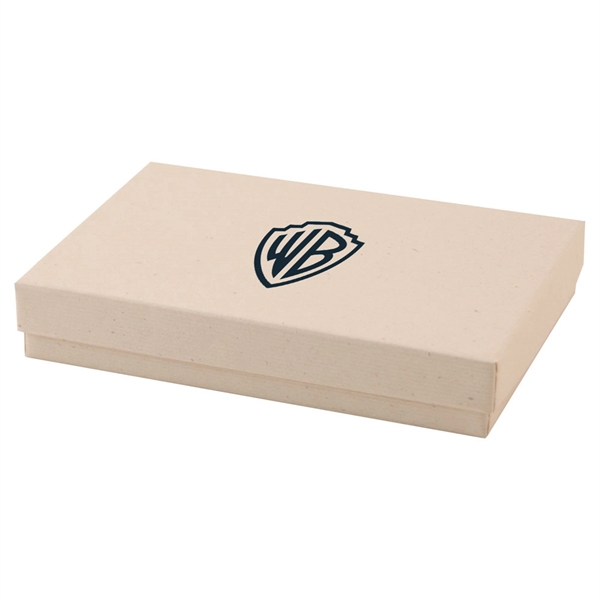 Color tinted kraft jewelry boxes made with rigid white lined board;... from ASI 75731 PWS / Pacific Western Sales/Cater Line