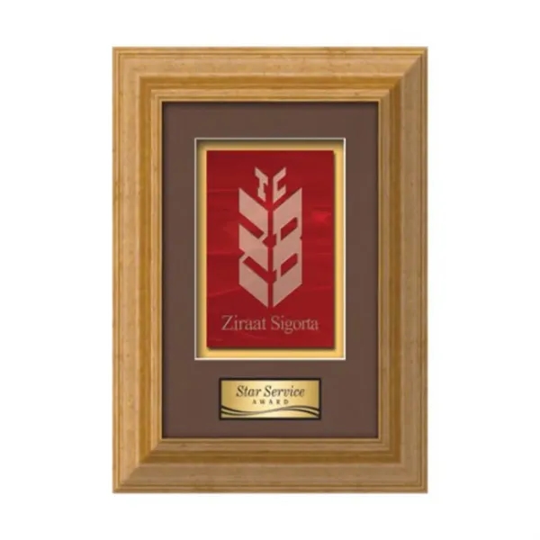 Stained Glass award framed in our exquisite Terrene molding with your... from ASI 84592 St Regis Group / St Regis Crystal