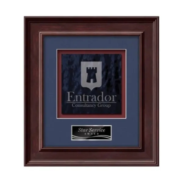 Stained Glass award framed in our exquisite Calder molding with your... from ASI 84592 St Regis Group / St Regis Crystal