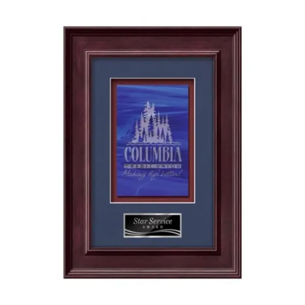 Stained Glass award framed in our exquisite Calder molding with your... from ASI 84592 St Regis Group / St Regis Crystal