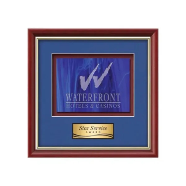 Stained Glass award framed in our exquisite Baron molding with your... from ASI 84592 St Regis Group / St Regis Crystal
