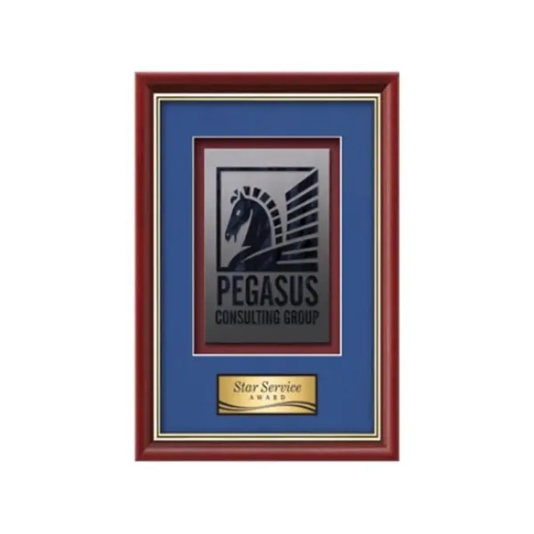Stained Glass award framed in our exquisite Baron molding with your... from ASI 84592 St Regis Group / St Regis Crystal