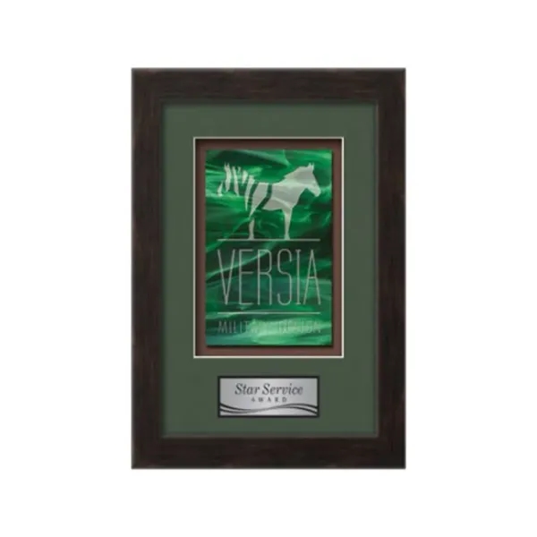 Stained Glass award framed in our exquisite Eldridge molding with your... from ASI 84592 St Regis Group / St Regis Crystal