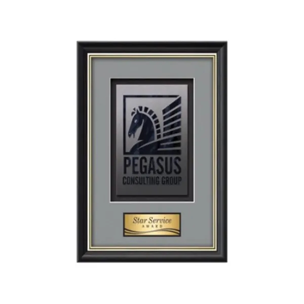 Stained Glass award framed in our exquisite Baron molding with your... from ASI 84592 St Regis Group / St Regis Crystal