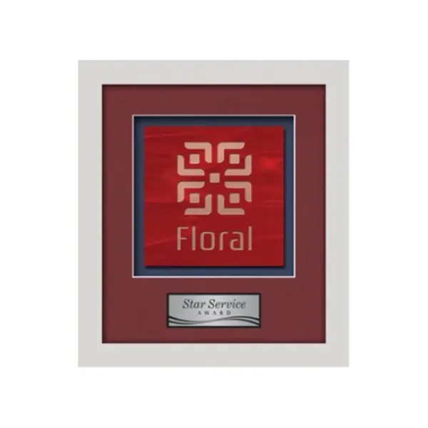 Stained Glass award framed in our exquisite Primrose molding with your... from ASI 84592 St Regis Group / St Regis Crystal