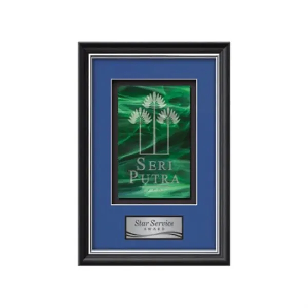 Stained Glass award framed in our exquisite Baron molding with your... from ASI 84592 St Regis Group / St Regis Crystal