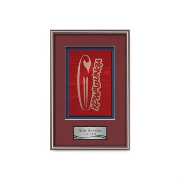 Stained Glass award framed in our exquisite Fenestra molding with your... from ASI 84592 St Regis Group / St Regis Crystal