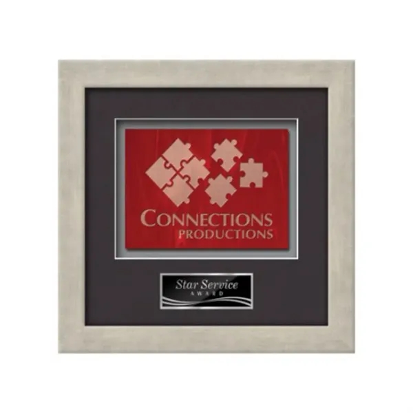 Stained Glass award framed in our exquisite Eldridge molding with your... from ASI 84592 St Regis Group / St Regis Crystal