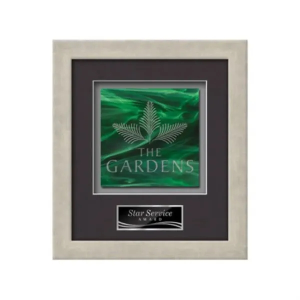 Stained Glass award framed in our exquisite Eldridge molding with your... from ASI 84592 St Regis Group / St Regis Crystal