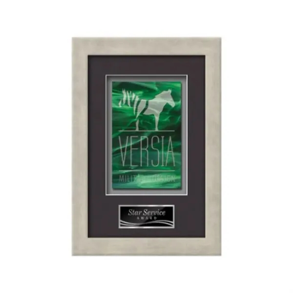 Stained Glass award framed in our exquisite Eldridge molding with your... from ASI 84592 St Regis Group / St Regis Crystal