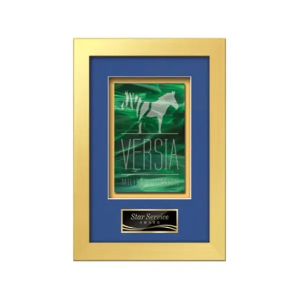 Stained Glass award framed in our exquisite Eldridge molding with your... from ASI 84592 St Regis Group / St Regis Crystal