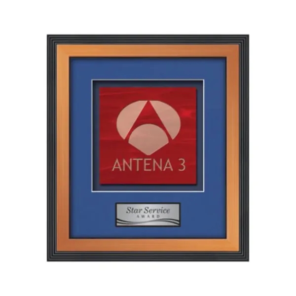 Stained Glass award framed in our exquisite Jasper molding with your... from ASI 84592 St Regis Group / St Regis Crystal