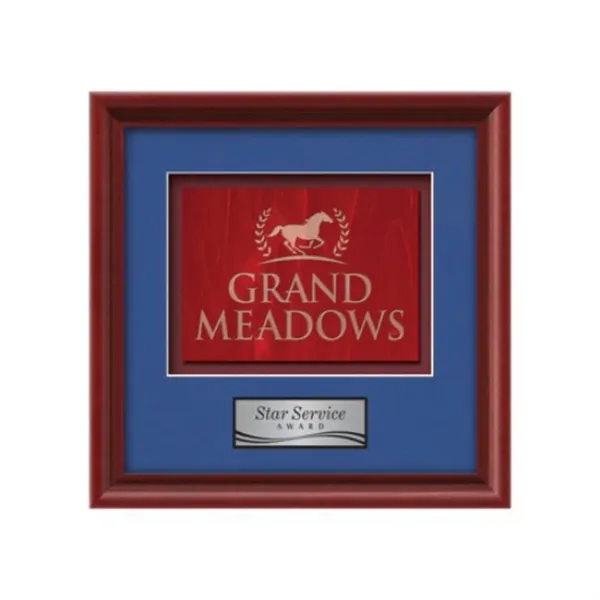 Stained Glass award framed in our exquisite Raven molding with your... from ASI 84592 St Regis Group / St Regis Crystal