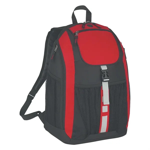 Backpack made of 600 denier polyester with web carrying handle.... from ASI 61125 Hit Promotional Products / Hit®