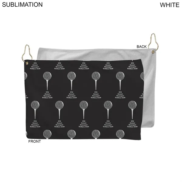Colored Microfiber Dri-Lite Terry Golf Towel, Finished size 12x18, Nofold Grommet... from ASI 53509 FIEL-Fairdeal Import & Export / FIEL