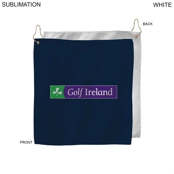 Colored Microfiber Dri-Lite Terry Golf Towel, Finished size 15x15, Nofold Grommet... from ASI 53509 FIEL-Fairdeal Import & Export / FIEL