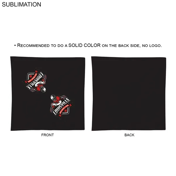 Colored Sublimated Bandana, 22x22, Sublimated Edge to Edge 2 sides... from ASI 53509 FIEL-Fairdeal Import & Export / FIEL