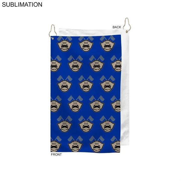 Colored Microfiber Dri-Lite Terry Golf Towel, Finished size 15x25, Nofold Grommet... from ASI 53509 FIEL-Fairdeal Import & Export / FIEL