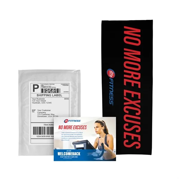 Dye-sublimated cooling towel mailer kit with 5" x 7" insert card.... from ASI 88060 Snugz/USA Inc / SnugZ USA®